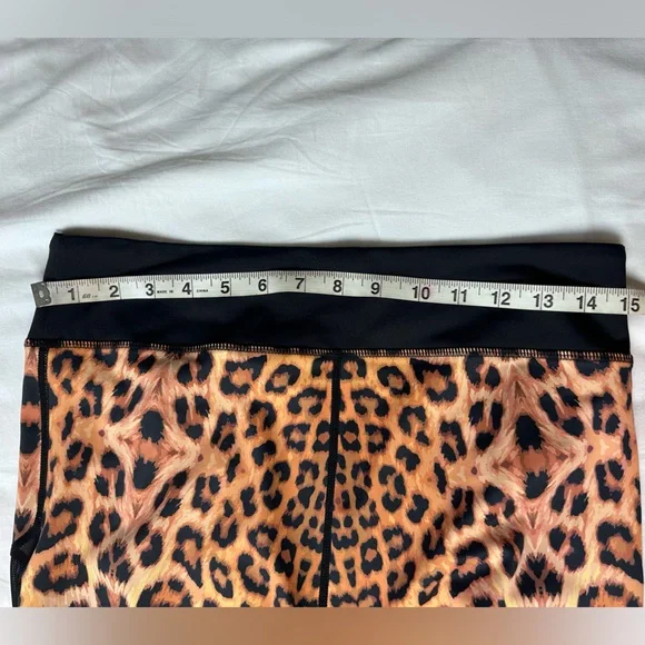Do you even cheetah print leggings with sheer cut outs - Picture 6 of 6